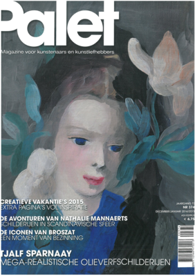 Tableau de Marie Laurencin appartenant à la Galerie des Modernes en couverture de la revue hollandaise Palet