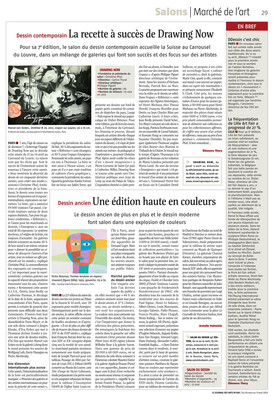  article "Dessin ancien : Une édition haute en couleurs" par Armelle Malvoisin, p.29