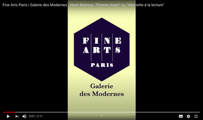 Fine Arts Paris ONLINE - Henri Matisse Focus